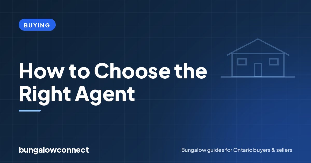 How to Choose the Right Agent — BungalowConnect guide