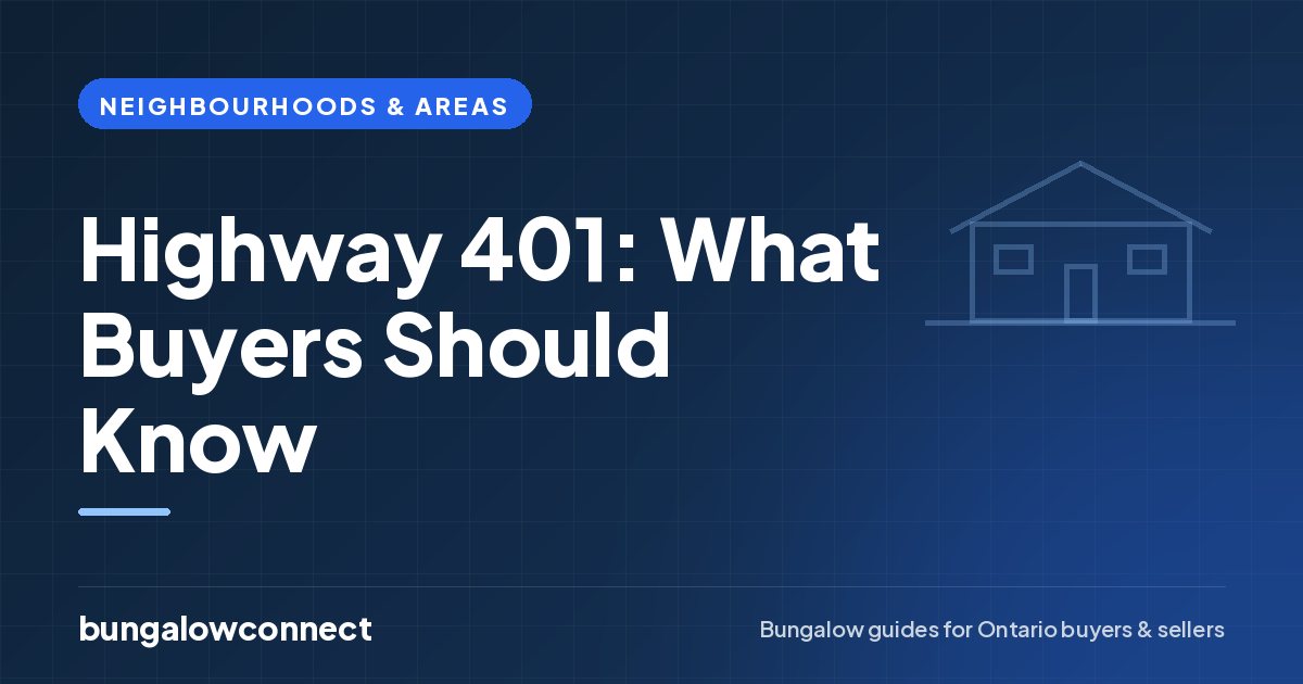 Highway 401: What Buyers Should Know — BungalowConnect guide