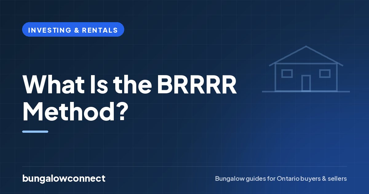What Is the BRRRR Method? — BungalowConnect guide