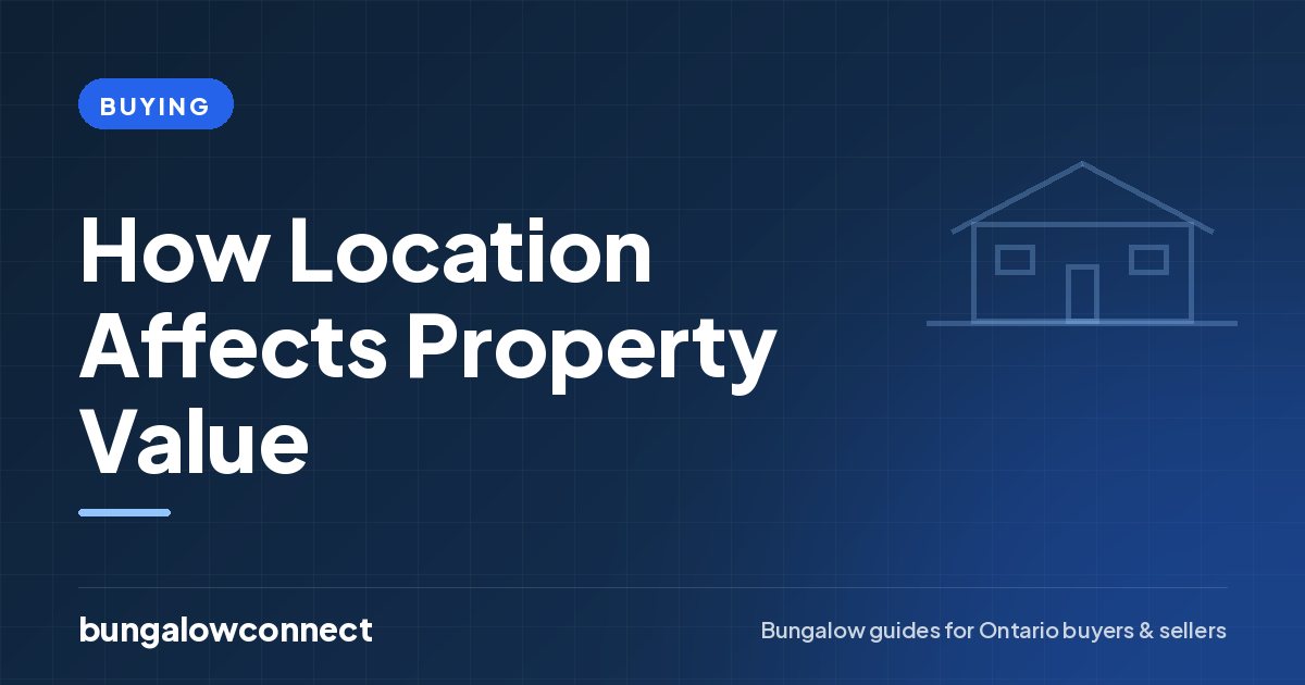 How Location Affects Property Value — BungalowConnect guide