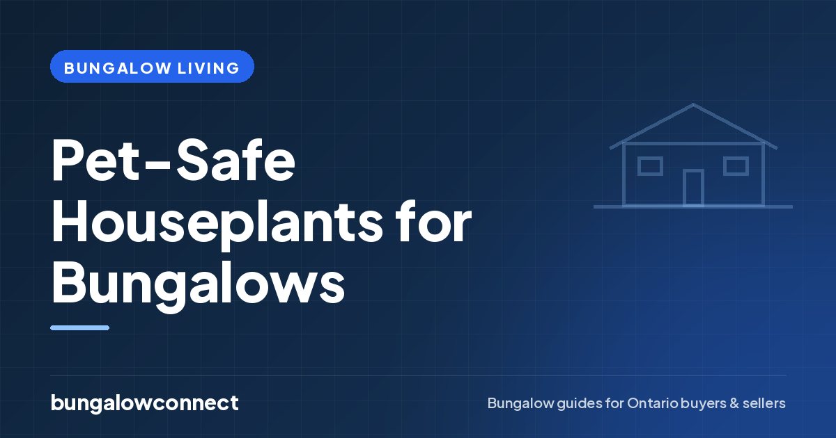 Pet-Safe Houseplants for Bungalows — BungalowConnect guide