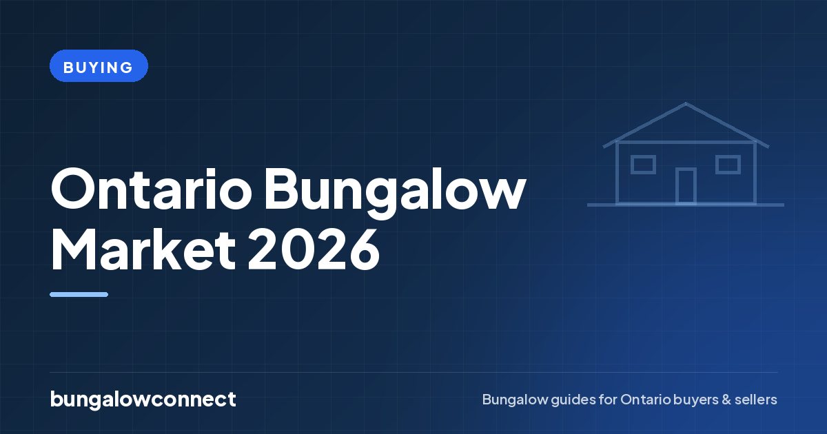 Ontario Bungalow Market 2026 — BungalowConnect guide
