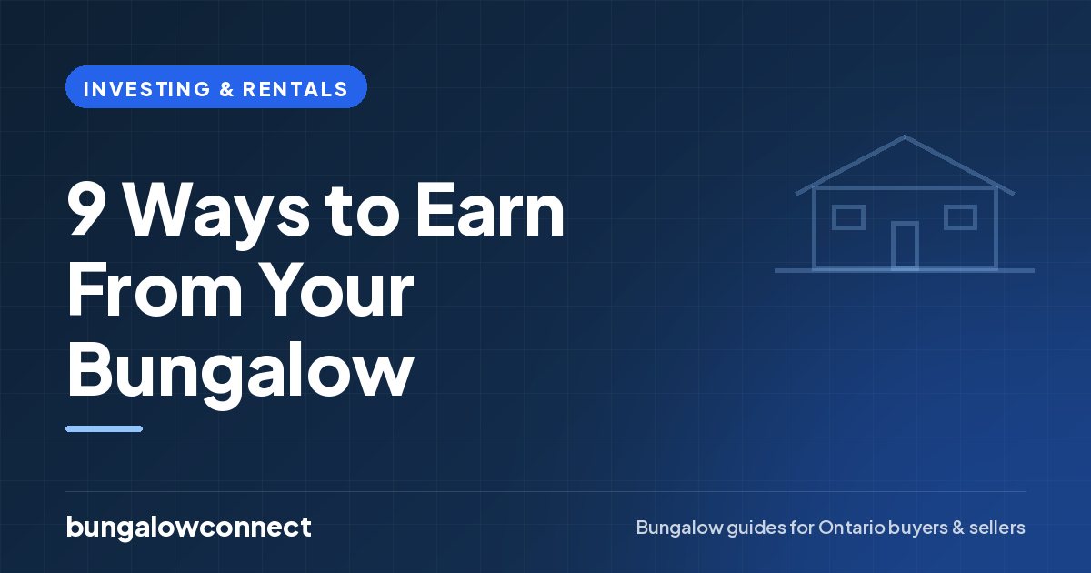 9 Ways to Earn From Your Bungalow — BungalowConnect guide