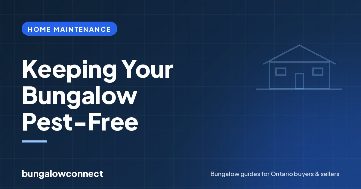 Keeping Your Bungalow Pest-Free — BungalowConnect guide