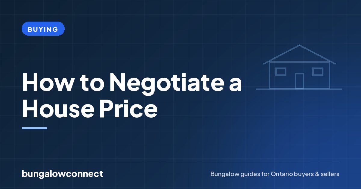 How to Negotiate a House Price — BungalowConnect guide