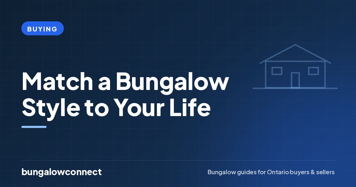 Match a Bungalow Style to Your Life — BungalowConnect guide