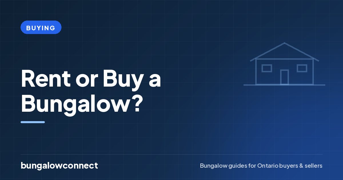 Rent or Buy a Bungalow? — BungalowConnect guide