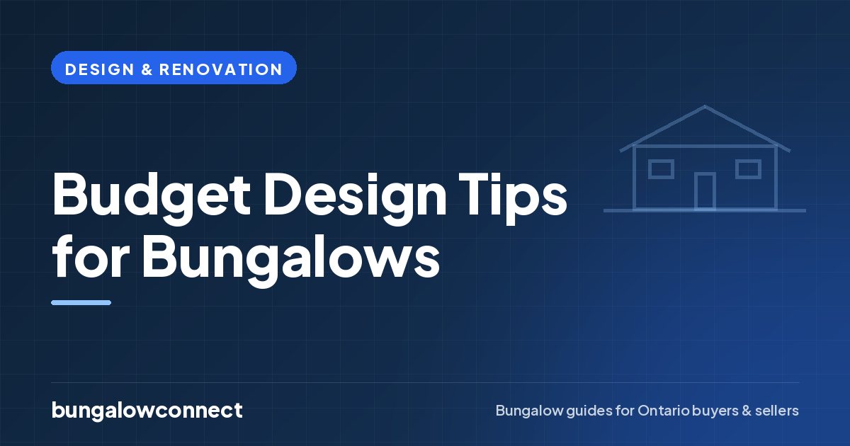 Budget Design Tips for Bungalows — BungalowConnect guide