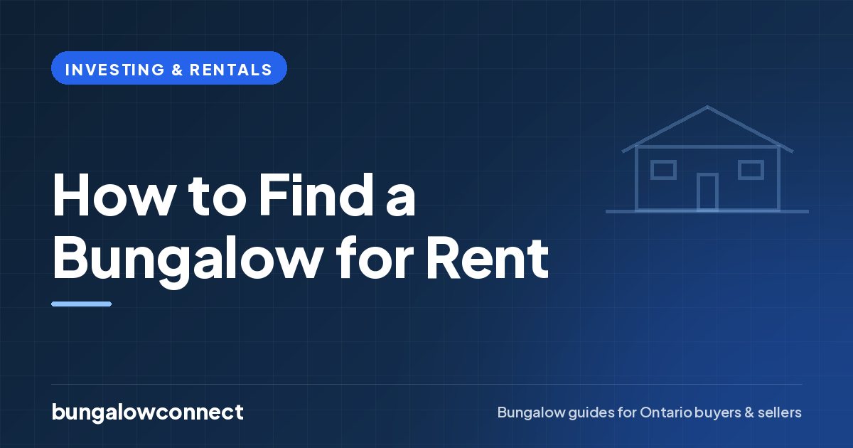 How to Find a Bungalow for Rent — BungalowConnect guide