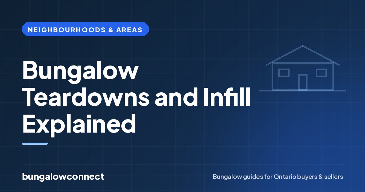 Bungalow Teardowns and Infill Explained — BungalowConnect guide