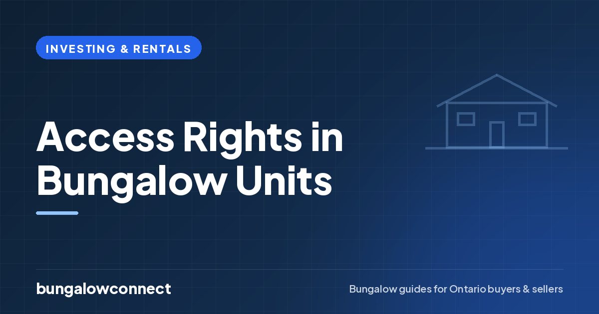 Access Rights in Bungalow Units — BungalowConnect guide