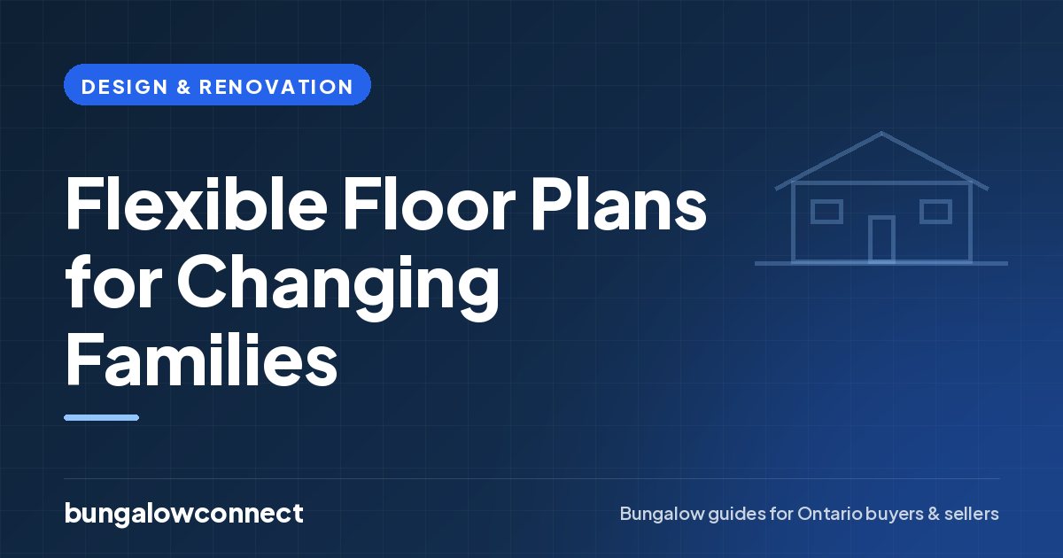 Flexible Floor Plans for Changing Families — BungalowConnect guide