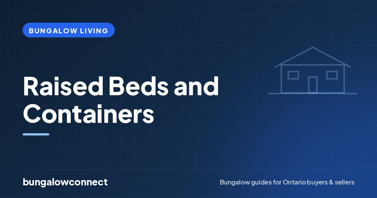 Raised Beds and Containers — BungalowConnect guide