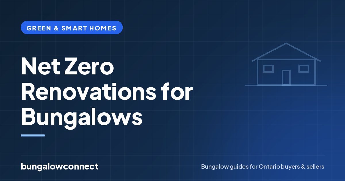 Net Zero Renovations for Bungalows — BungalowConnect guide