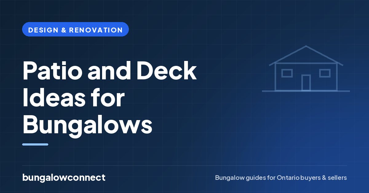 Patio and Deck Ideas for Bungalows — BungalowConnect guide