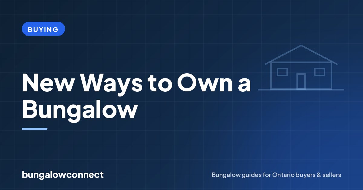New Ways to Own a Bungalow — BungalowConnect guide
