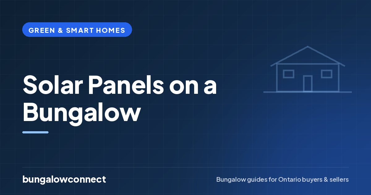 Solar Panels on a Bungalow — BungalowConnect guide