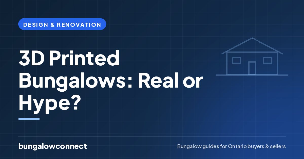 3D Printed Bungalows: Real or Hype? — BungalowConnect guide